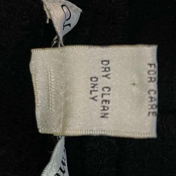 WOOL Open front Black Jacket with Ribbon Detail - Picture 8 of 12